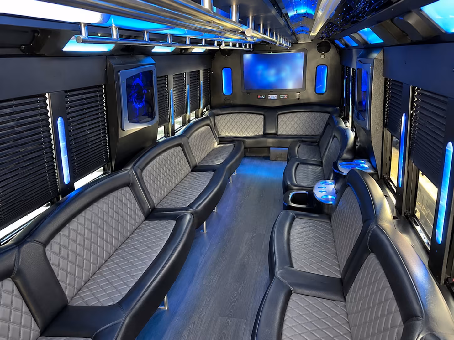 Ventura Bachelor & Bachelorette Transportation party bus interior