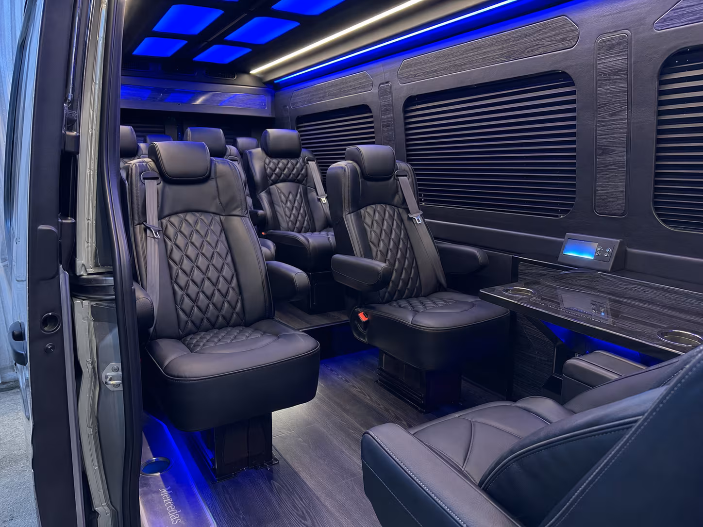 Ventura Corporate Transportation party bus interior