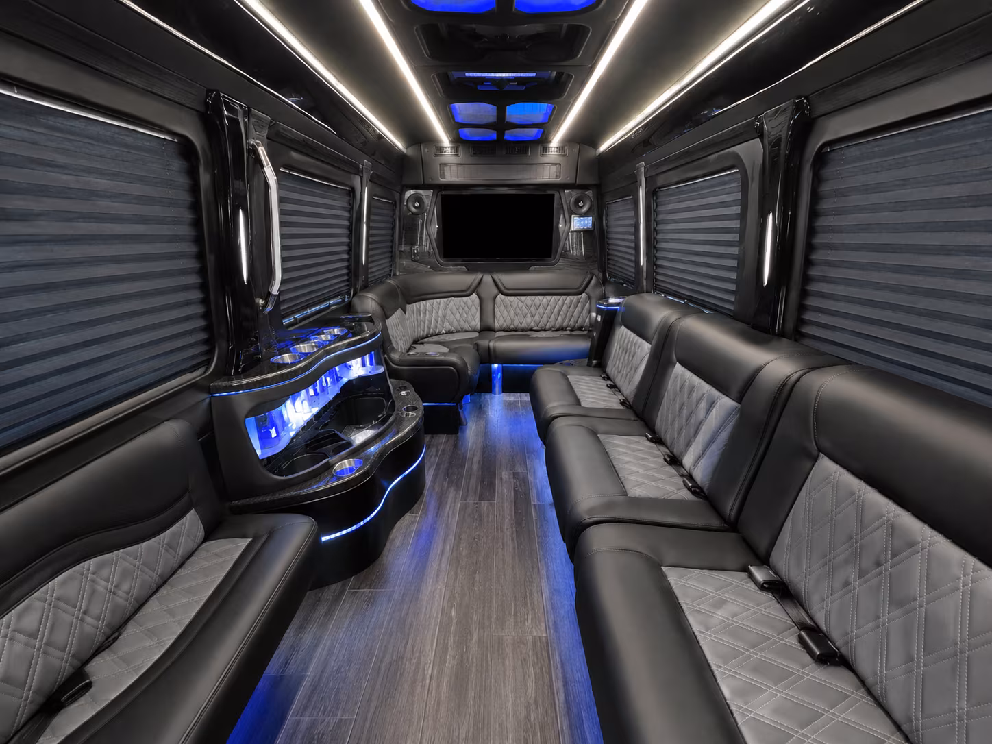 Ventura Corporate Transportation party bus exterior
