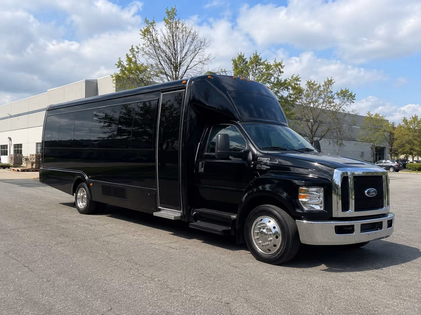 Ventura Prom & Homecoming Transportation party bus exterior