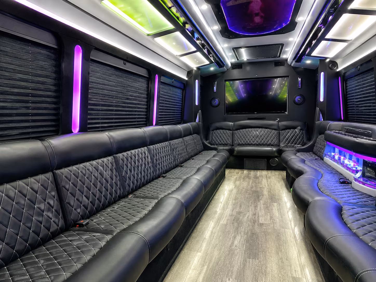 Ventura Prom & Homecoming Transportation party bus exterior