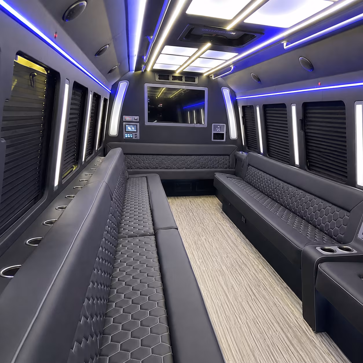 Ventura Sporting Event Transportation party bus exterior