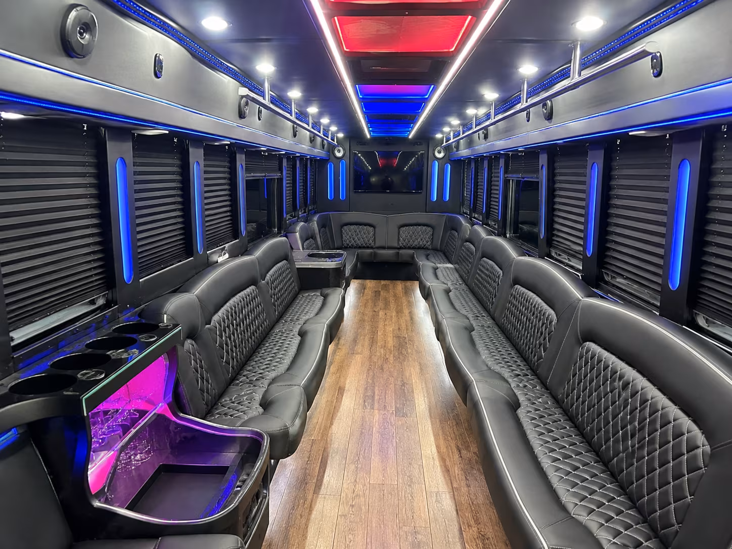 Ventura Wedding Transportation party bus exterior