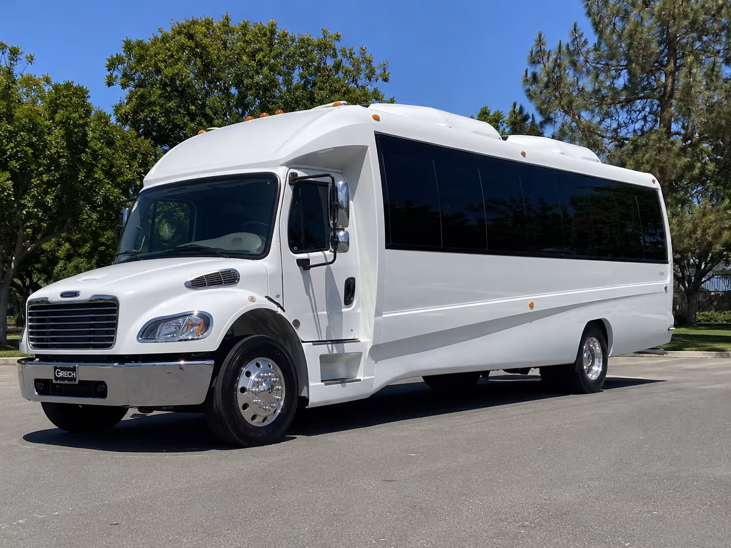 Ventura Wedding Transportation party bus exterior