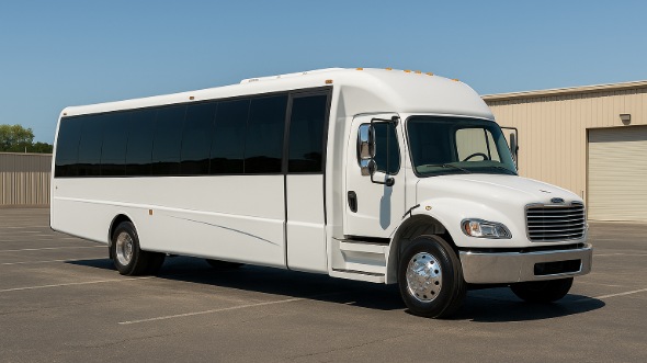 Exterior of Ventura Party Bus Company's 30 Passenger Party Bus in Thousand Oaks