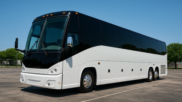 Exterior of Ventura Party Bus Company's 40 Passenger Party Bus in Burbank