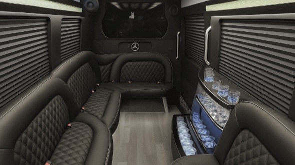 ventura 14 passenger sprinter limousine interior